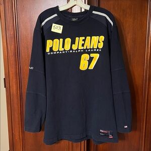 Vintage Polo Jeans.Co Ralph Lauren 67 Rugby Shirt Size Large